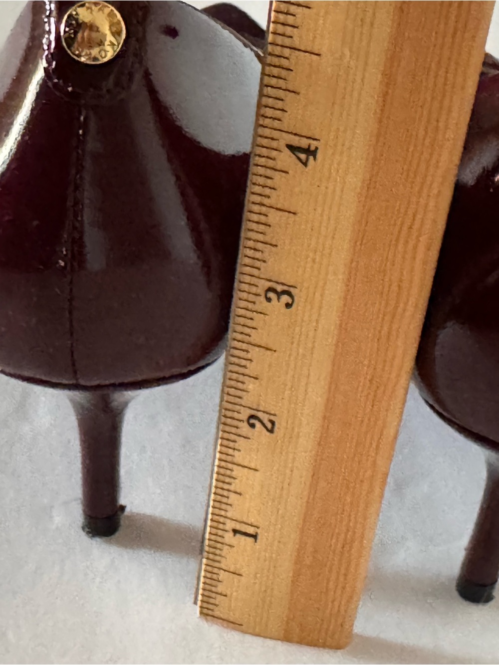 Michael Kors Women's Burgundy Patent Heels - Picture 6 of 8